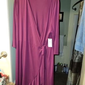 Plus size wrap dress